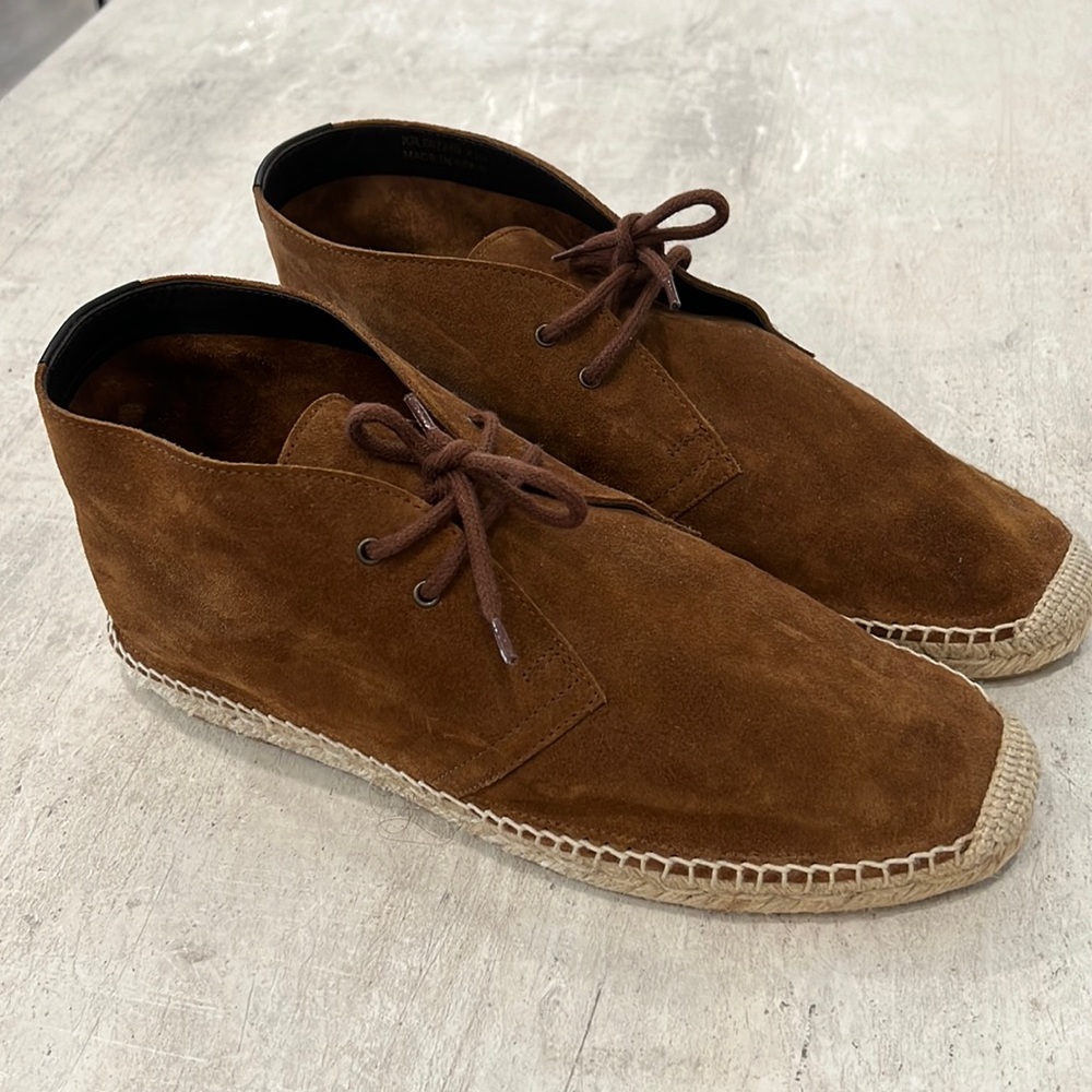 New Saint Laurent suede espadrilles. New with the box. 43 1/2.